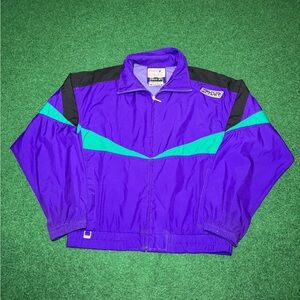 Vintage Spyder Lotus Act 90s Purple Full Zip Medium Windbreaker Jacket